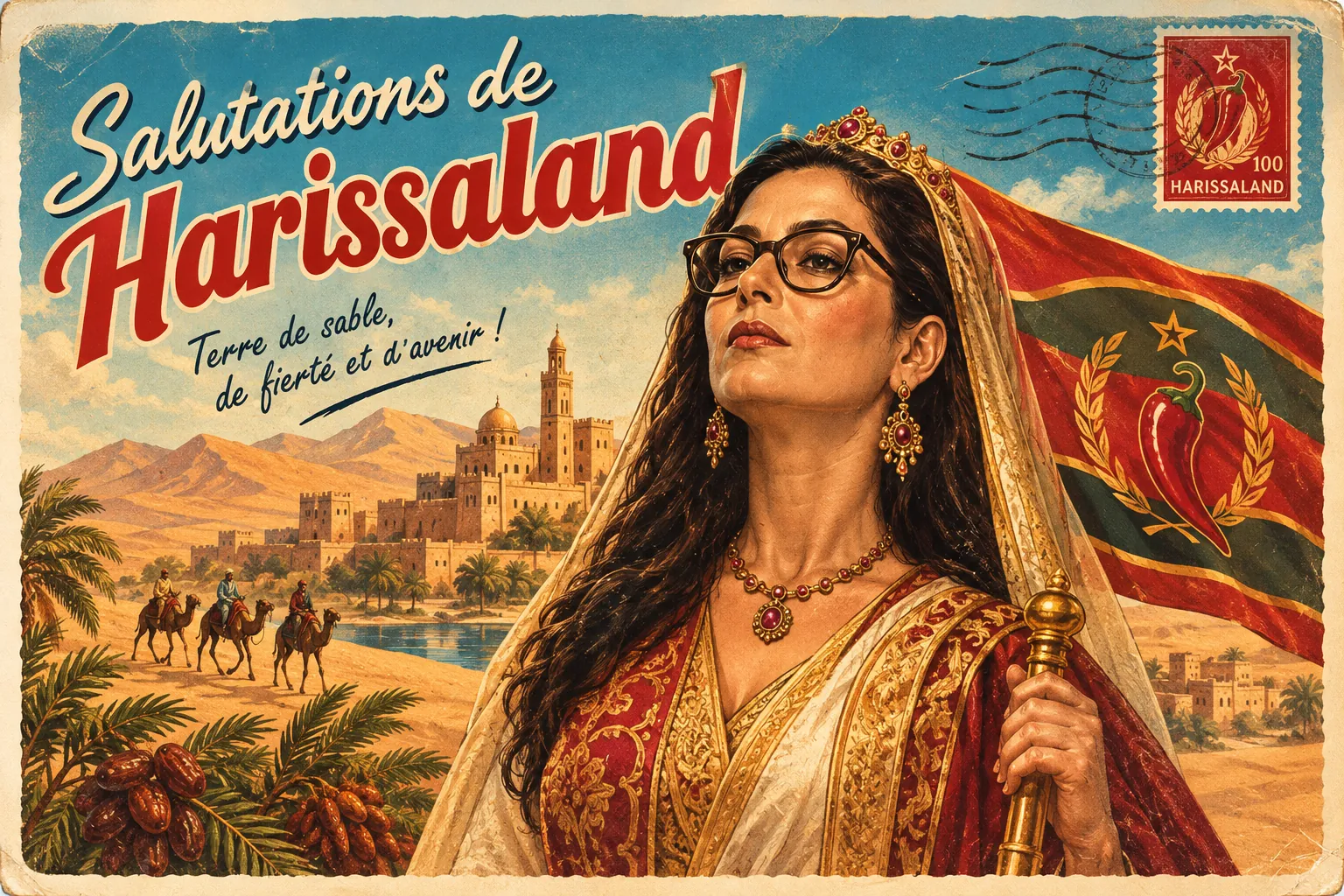 Carte postale du Harissaland